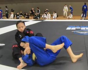 Enzo Mediavillo won gold at the Pan Pacific international kids jiu-jitsu championships. Photo:...