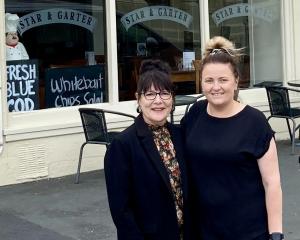 New Star and Garter restaurant owner Katie Robertson (right) says goodbye to her predecessor Lisa...
