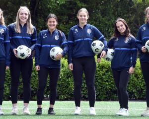 Southern United players gearing up for the National League final today are (from left) Hannah...