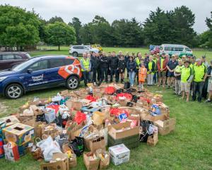 People in North Canterbury always step up to support the annual Toot for Tucker appeal. Photo:...