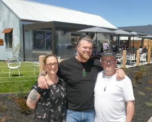 The Farmhouse owners, from left, Sam and Ryan Lelievre and Didier Horand. PHOTO: TRACEY ROXBURGH