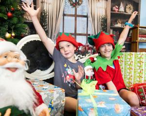Preparations are under way for Santaland which opened its doors last night in Cromwell. Pictured...