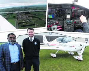 Clockwise from above: New Zealand Airline Academy chief executive Jonathan Manuel (left) and...