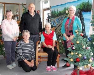 South Otago Historical Society volunteers Liz Johnston, Ruth Richardson, Dave Inder, Audrey...