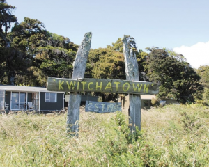 Baches at the tiny whitebaiting settlement of Kwitchatown, near Haast. Photo: Stephen Jaquiery/...
