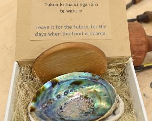 Zac Mātariki’s paua shell jewellery box. Photos: Linda Robertson