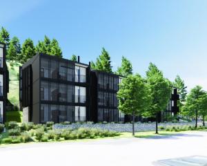 An artist’s impression shows what Queenstown’s first build-to-rent development, proposed on land...