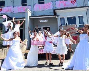 Dressed for their big day were the girls from Fridgette in Castle St North, who were hosting a...