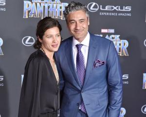 Taika Waititi and Chelsea Winstanley attend the premiere of Black Panther in 2018. Photo: Getty...