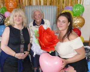 Queenstown resident Margaret Reid celebrates her 100th birthday at the Wakatipu Care Home...