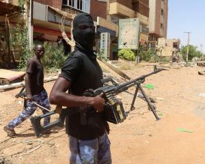 Sudanese soldiers in Omdurman, where conflict is on the verge of causing famine. PHOTO: REUTERS