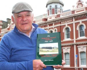 Author Alex Glennie shows off his latest book about the history of Southland’s railway network....