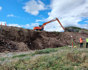 The removal of an old dumpsite at Bluecliffs has prompted the evacuation of residents for fear...