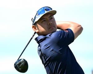 Takahiro Hataji of Japan plays a shot during the final day of the 2024 New Zealand Golf Open at...