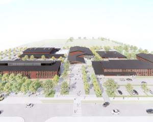 An artist’s impression of what Rolleston College’s new three-stage senior campus was set to look...