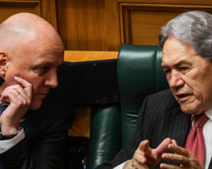 Prime Minister Christopher Luxon and his Deputy Prime Minister Winston Peters at Parliament. File...