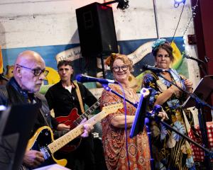 Merc 6 performs at the Grainstore during Harbour Street Jazz and Blues Festivals in Oamaru. PHOTO...