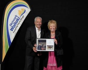 Phil Williamson and his wife Bev at the Network Waitaki Sports Awards earlier this week. PHOTO:...