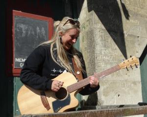 Singer-songwriter Megan Woods was in Oamaru for a single concert at the Penguin Club last week....