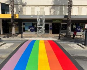 Gisborne’s rainbow pedestrian crossing has been restored. File photo 