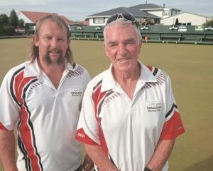 After winning the South Canterbury Centre open pairs at the weekend Jarod Trevathan (left) and...