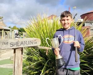 Hunter Broadhead has his sights set on retaining his national youth mini golf championship. PHOTO...