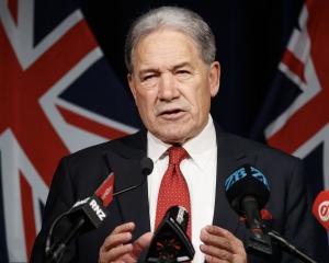 Winston Peters delivering his State of the Nation speech at the weekend. 
