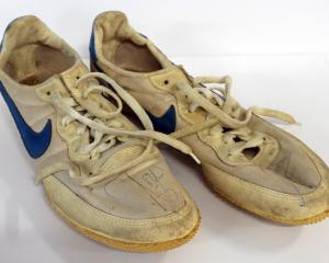 The shoes John Walker wore when he set the indoor 1500m world record in 1979 are up for auction....