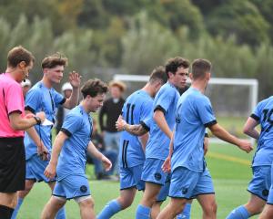 The Royals jog out of the changing rooms during a preseason friendly. PHOTO: ODT FILES