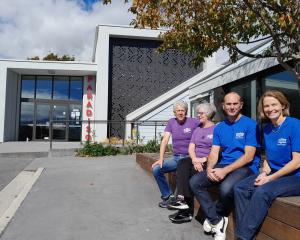 The new owners of Cinema Paradiso, Carolyn Whitaker and Hamish Menlove (in the blue T-shirts),...