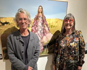 Photographer Derek Henderson and Eden Hore Central Otago co-patron Dr Jane Malthus attend a...