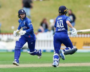 Amy Jones scored an unbeaten 92 and Charlie Dean 42 not out in an unbroken stand. Photo: Getty...