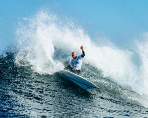 Kelly Slater competing at the Western Australia Margaret River Pro on Monday. Photo: Getty Images  