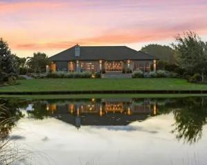 Sir Richard Hadlee’s luxury home was the first built in Pegasus. Photo: Supplied