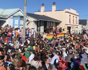 The Hyde St party in full swing last year. Photo: ODT Files