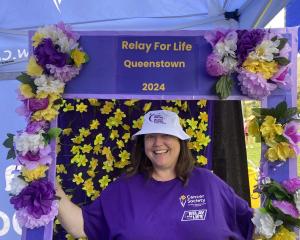 Relay For Life organiser Donna Milne at the event in  Queenstown  last month. PHOTO: OLIVIA JUDD