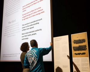 Te Papa has replaced the Treaty of Waitangi panel damaged in December 2023 with a temporary...