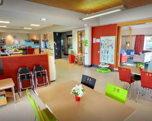 The bright and cheerful dining area in Ronald McDonald House in Christchurch. PHOTO: SUPPLIED

