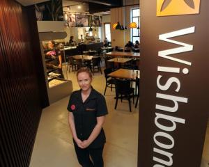 Wishbone manager Rebecca Hannigan at the newly opened Dunedin store. Photo by Craig Baxter