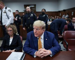 Former President Donald Trump is in court for allegedly covering up hush money payments in New...