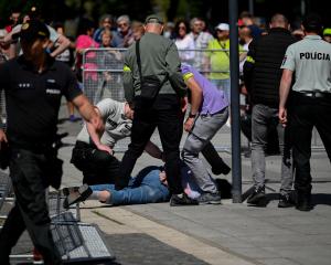 Slovakian police arrest Juraj Cintula after his attempt to assassinate Prime Minister Robert Fico...