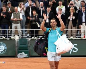  Rafael Nadal acknowledges the crowd in Paris. Photo: Reuters 