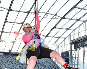 Corstorphine Baptist Community Trust chief executive officer Barb Long faces her fear of heights...
