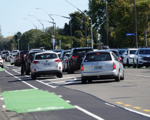 The new bike lanes have meant some car parks have been moved.&nbsp;Photo:&nbsp;Jimmy Ellingham