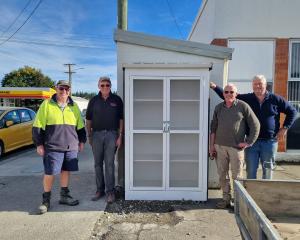 Milton Community Shed members (from left) Lex Adam, Brian McLeod, Phil Lindsay and Stu Michelle...