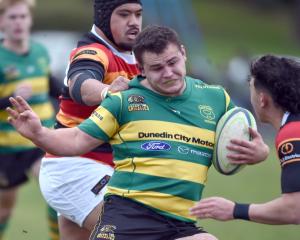 The premier club rugby match between Zingari and Greenisland at Monticello last Saturday. PHOTO:...