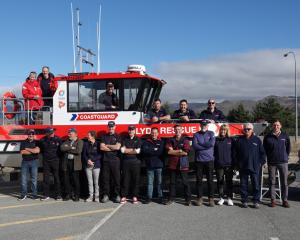 Members of Coastguard Clyde and the Clyde Volunteer Fire Brigade attend the official blessing of...