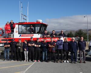 Members of Coastguard Clyde and the Clyde Volunteer Fire Brigade attend the official blessing of ...