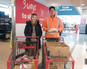 Alexandra Parents Centre grocery grab raffle winner Courtney Mudgway elected to have husband...