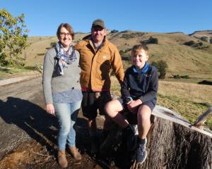 Banks Peninsula farmers Glen and Rachael Court with their son Max. Rachael's family has farmed at...